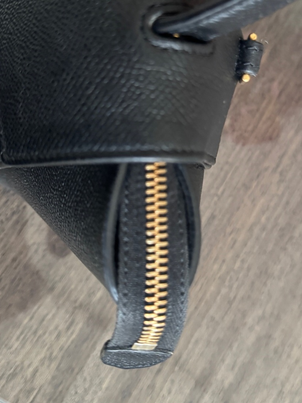 Celine Black Leather Nano Belt Bag with Gold Hardware - Picture 6 of 11